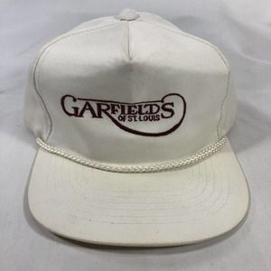VINTAGE GARFIELDS ST LOUIS HAT CAP ADJUSTABLE STRAP TRUCKER ROPE ONE SIZE FITS